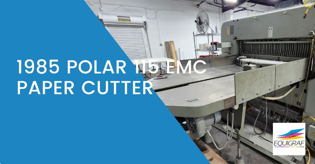 1985 Polas 115 EMC paper cutter